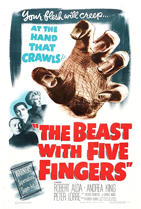 Os Dedos da Morte<br><small>The Beast with Five Fingers (1946)</small>