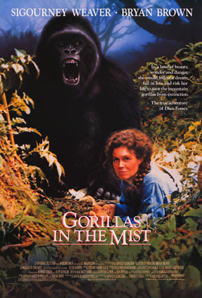 Nas montanhas dos Gorilas<br><small>Gorillas in the Mist: The Story of Dian Fossey (1988)</small>