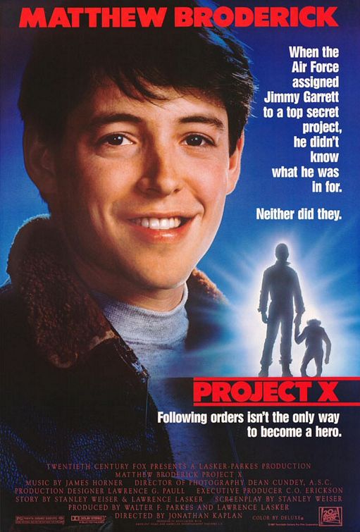 Projeto Secreto Macacos<br><small>Project X (1987)</small>